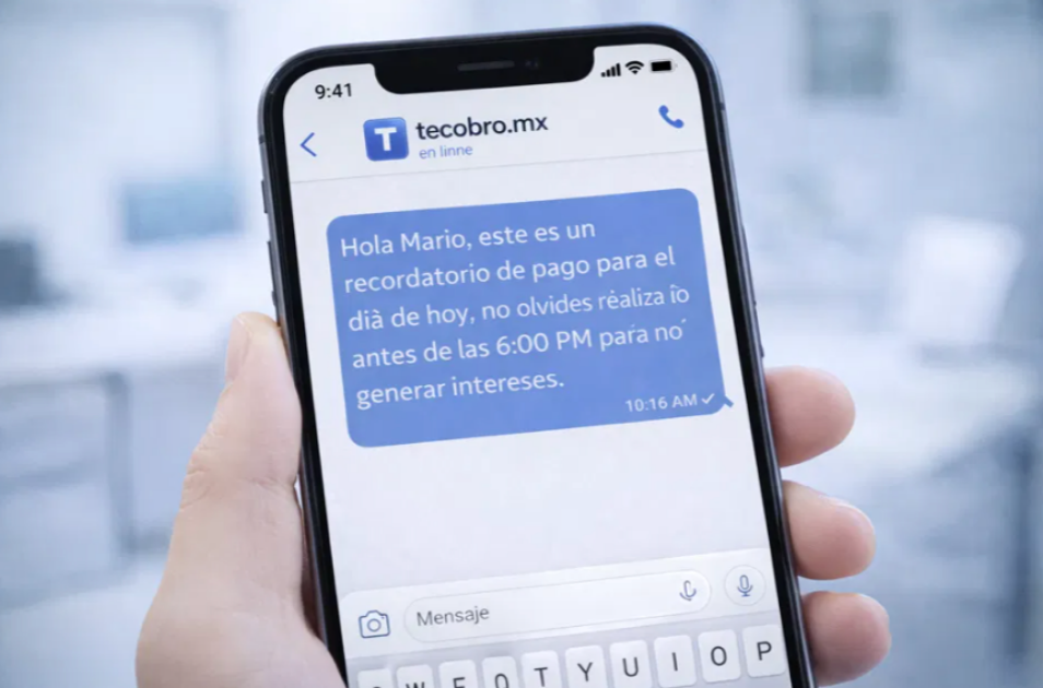 Mensajes automáticos de cobranza
